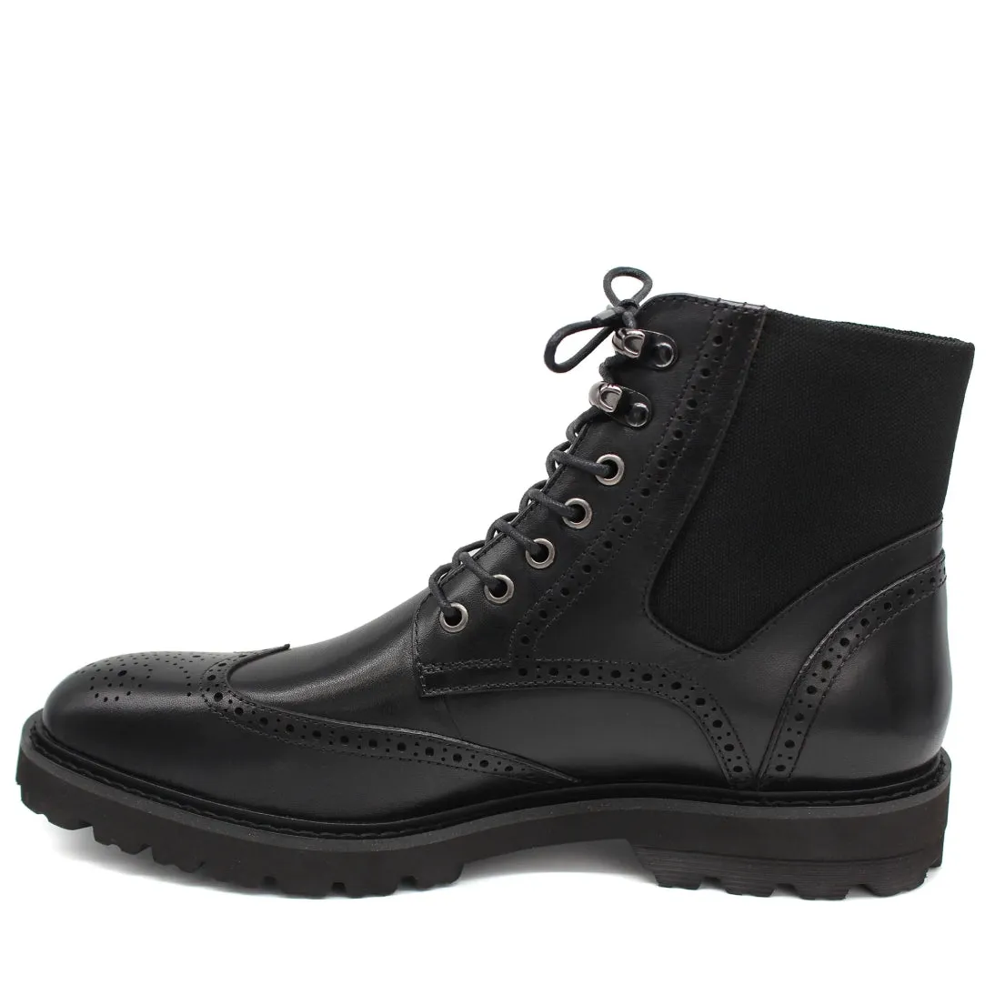 Sergio Duletti Kalvin Brogue Boots Black HA22562