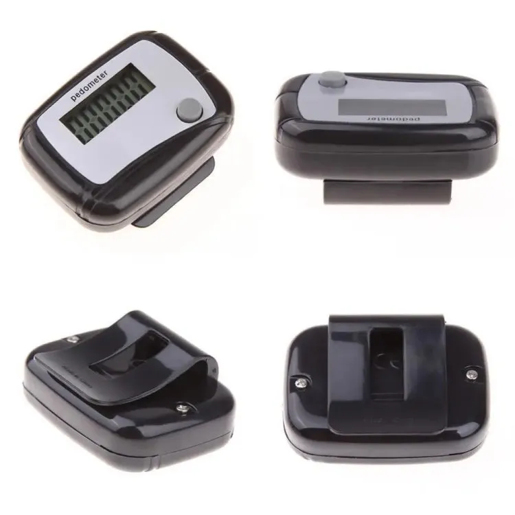 Single Function Pedometer Single Key Running Electro-Mechanical Counter, Color Random Delivery