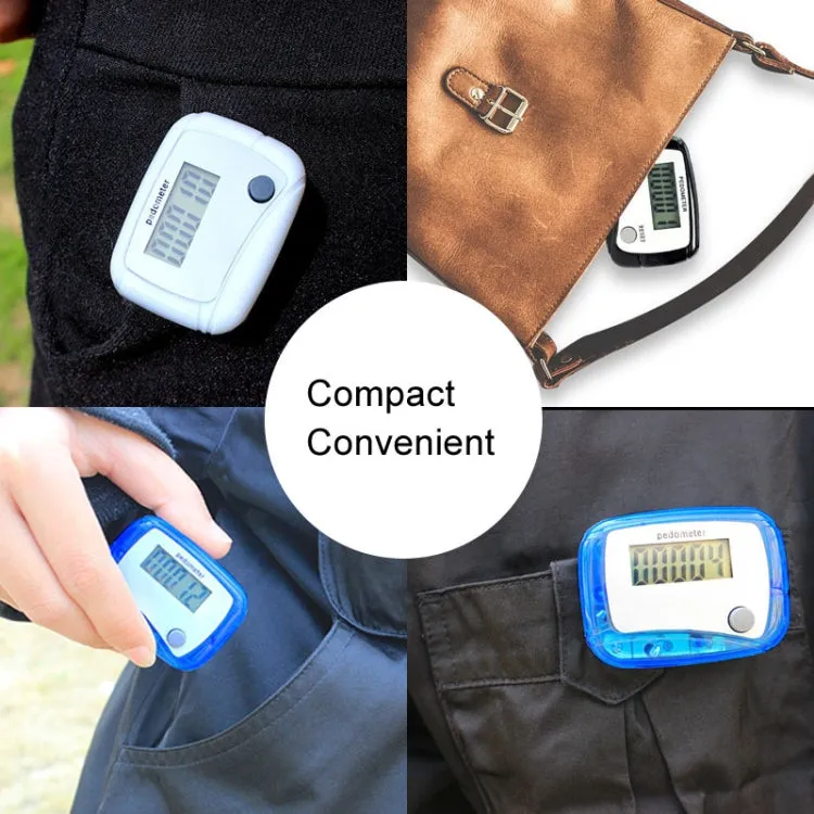 Single Function Pedometer Single Key Running Electro-Mechanical Counter, Color Random Delivery