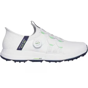 Skechers Elite 5 Slip-Ins Spikeless Waterproof Shoes - White/Navy