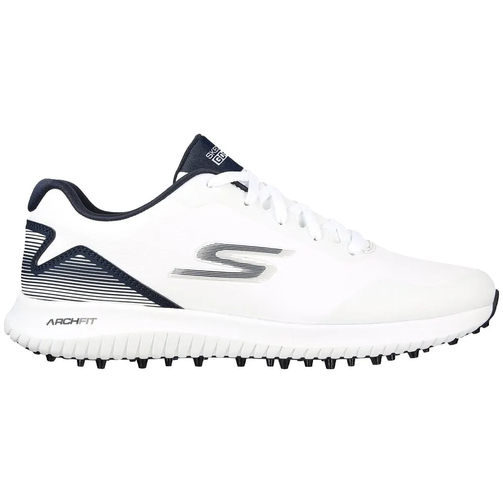 Skechers Go Golf Max 2 Spikeless Waterproof Shoes - White/Navy