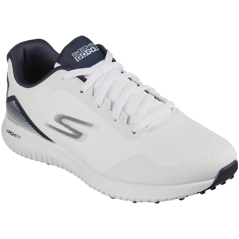 Skechers Go Golf Max 2 Spikeless Waterproof Shoes - White/Navy