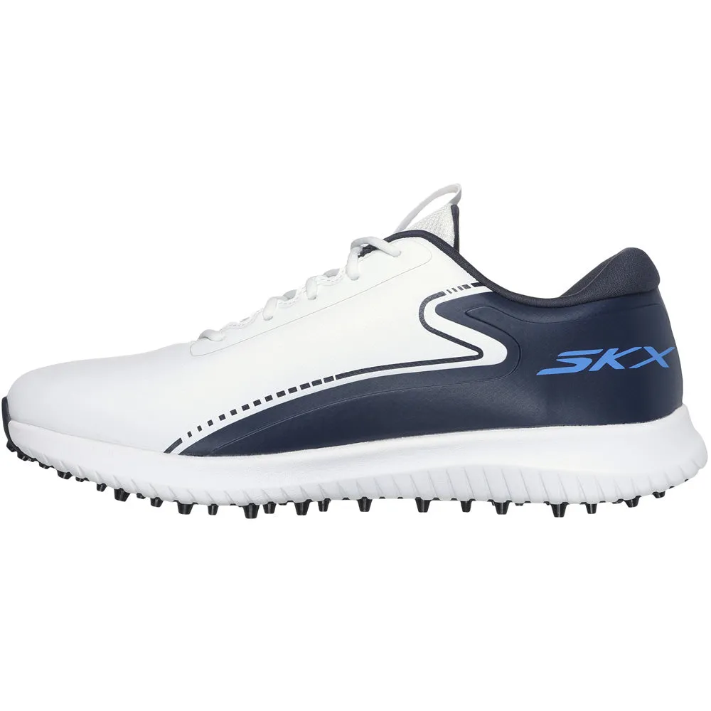 Skechers Go Golf Max 3 Spikeless Waterproof Shoes - White/Navy/Blue