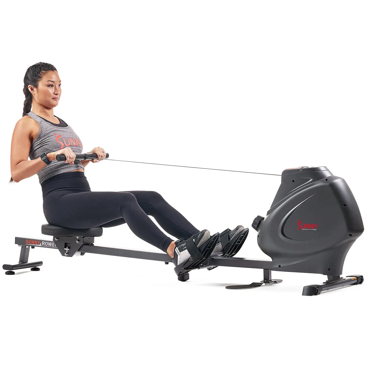 Smart Multifunction Magnetic Rowing Machine Smart Rowing Machine with Foot Plate