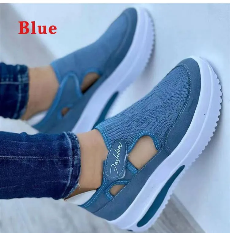 Sneakers Womens Casual Shoes Female Platform Shoes Ladies Shoes Mesh Breathable Comfort Tennis Women Shoes