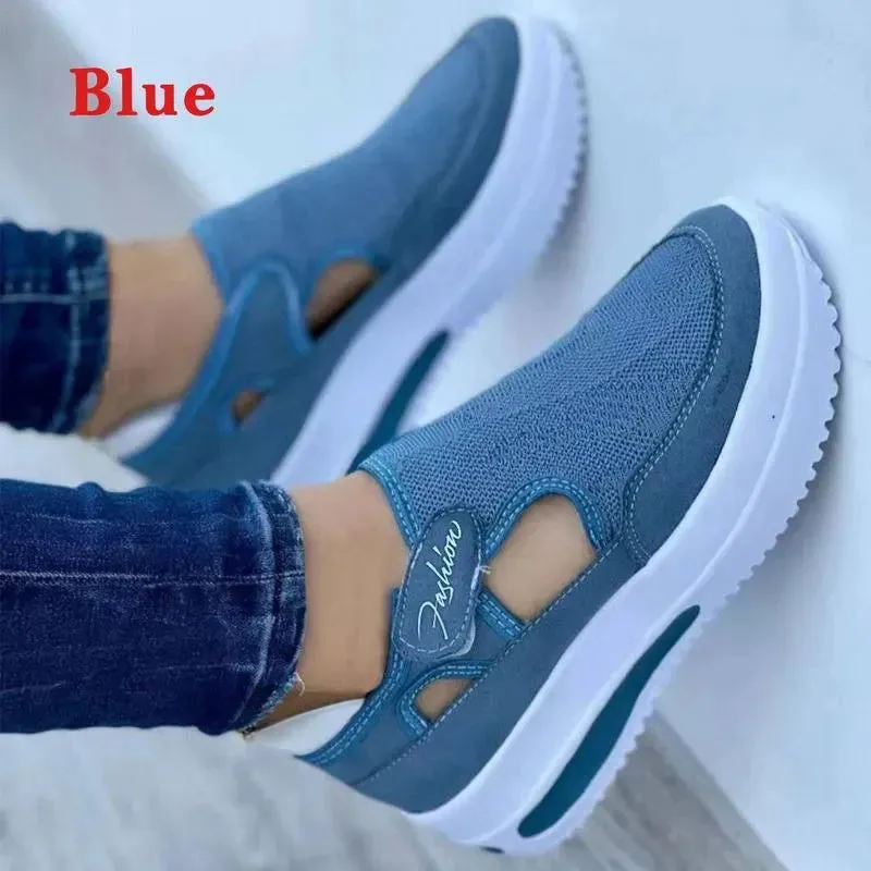 Sneakers Womens Casual Shoes Female Platform Shoes Ladies Shoes Mesh Breathable Comfort Tennis Women Shoes