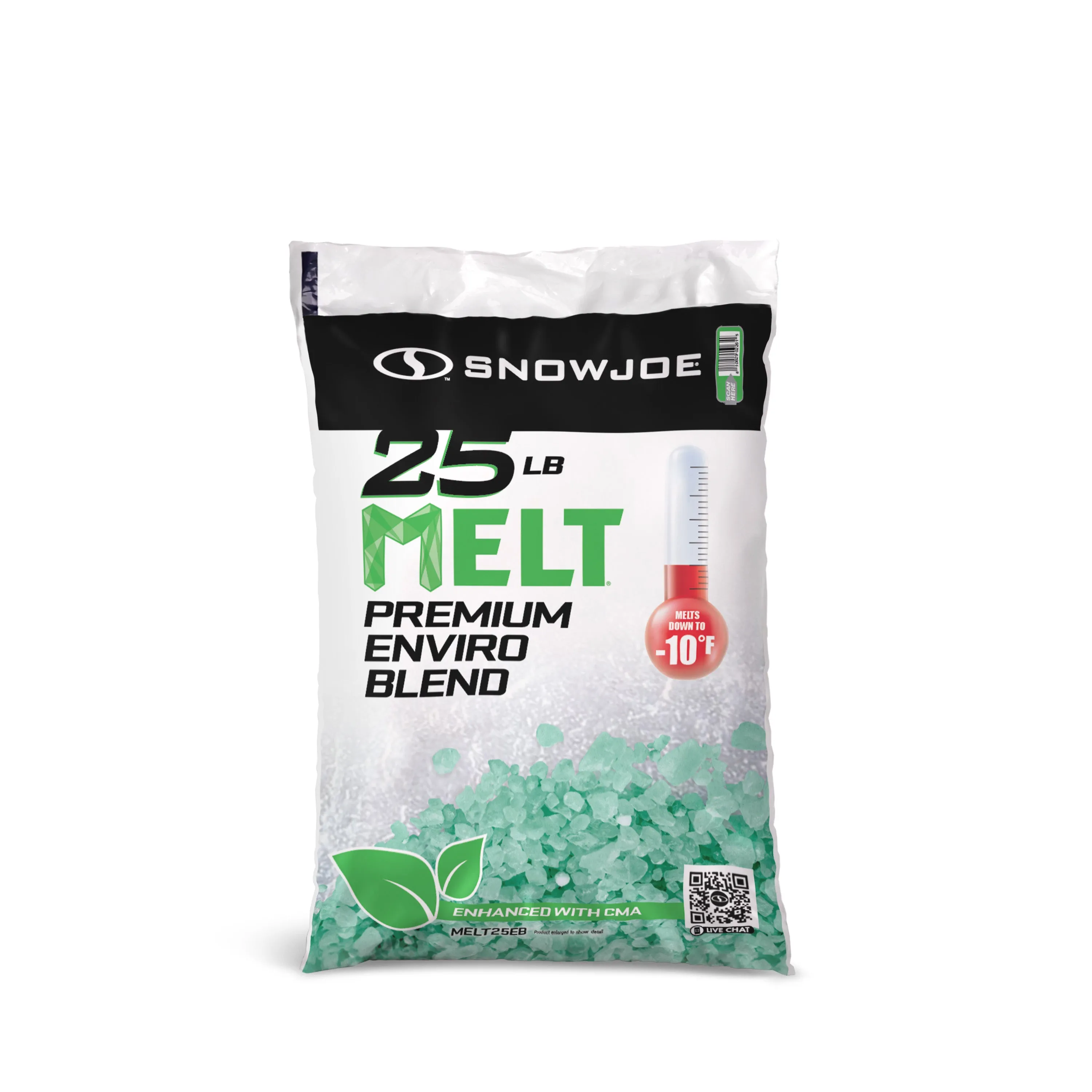 Snow Joe MELT25EB Premium Enviro Blend Ice Melter w/ CMA | 25-Lbs.