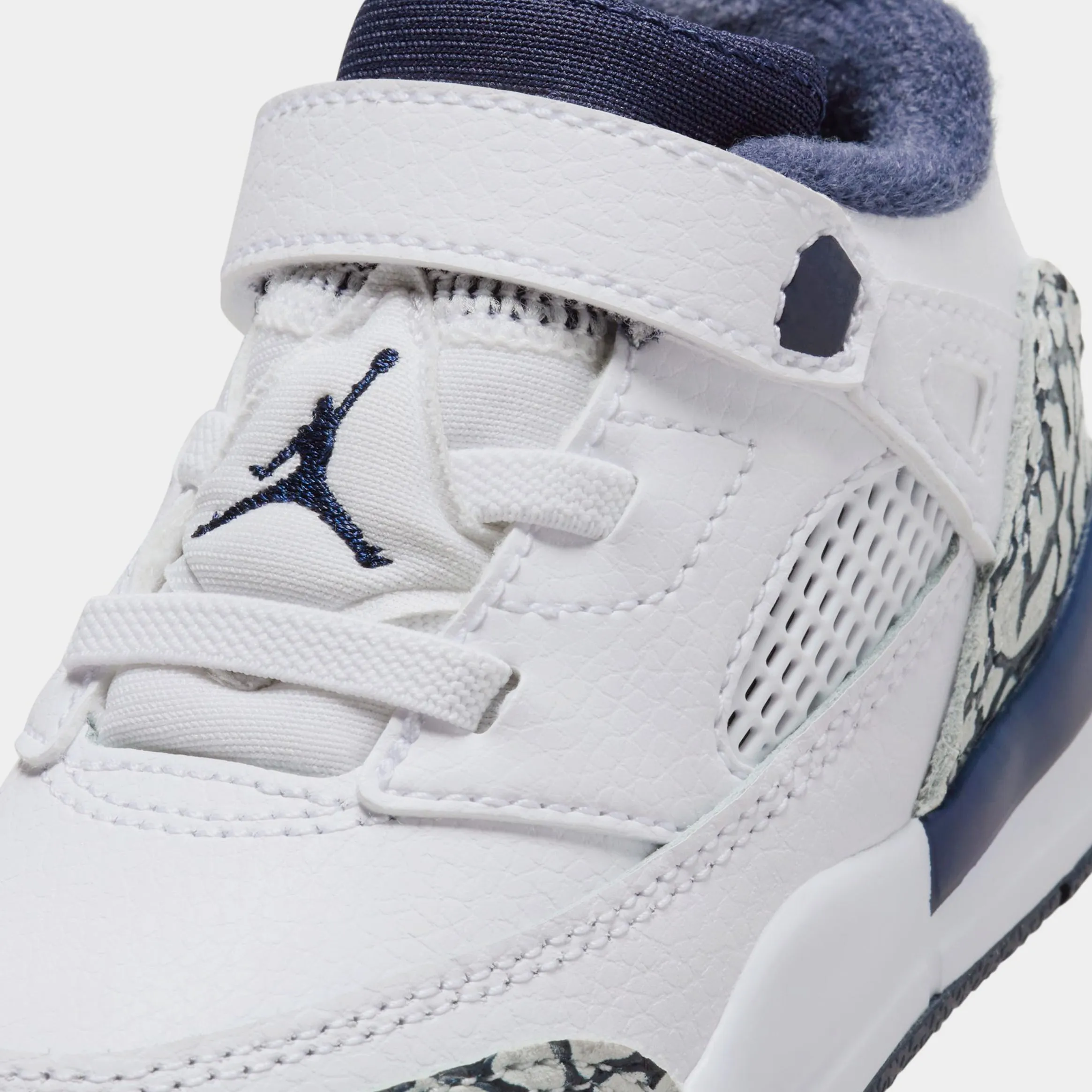 Spizike Low Infant Toddler Basketball Shoes (White/Obsidian/Pure Platinum)