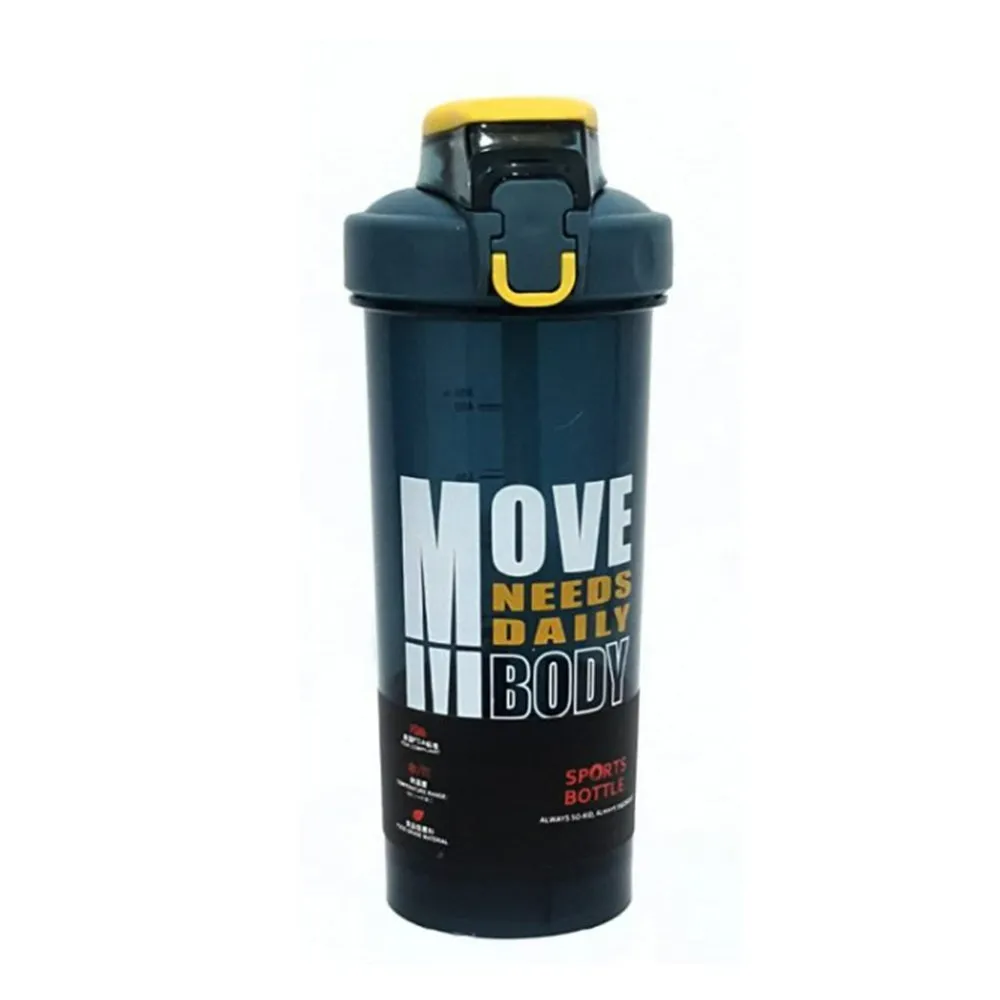 Sport Fitness Shaker Bottle Inspirational Move Your Body 800 ML