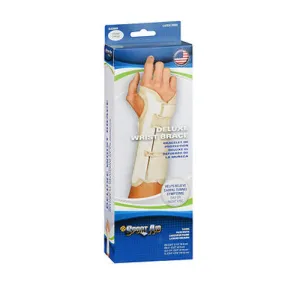 Sportaid Wrist Brace Deluxe Right Beige Large 1 each By Sport Aid