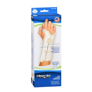 Sportaid Wrist Brace Deluxe Right Beige Medium 1 each By Scott Specialties