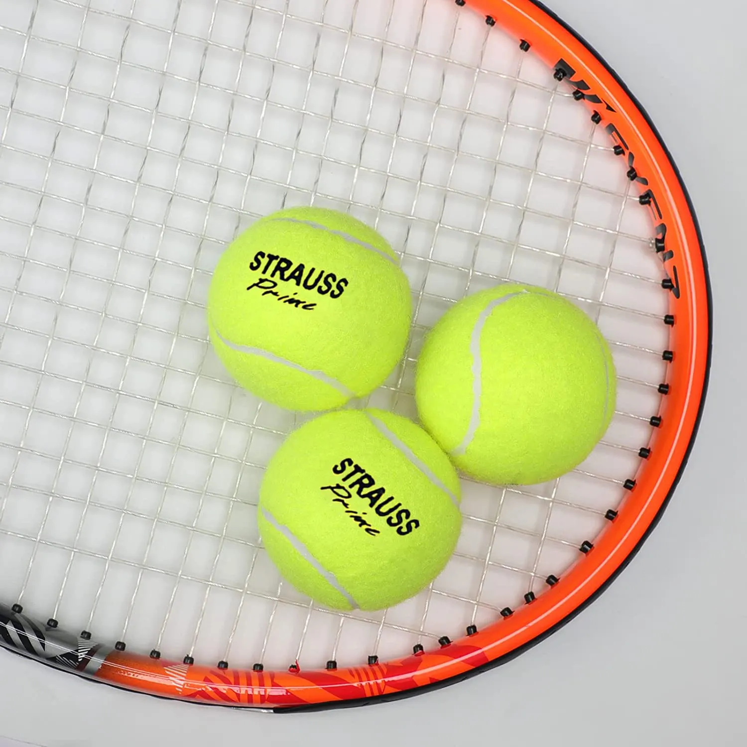 STRAUSS Tennis Cricket Ball, (Pack of 3) (Light Weight)