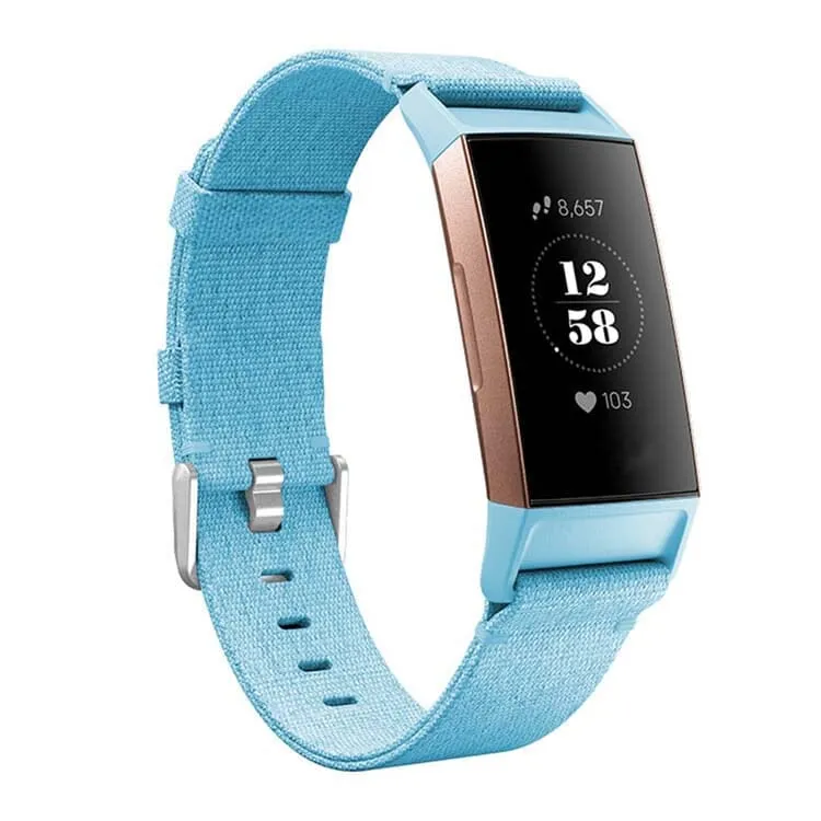 Stylish Canvas Watch Straps Compatible with the Fitbit Charge 3 & Charge 4