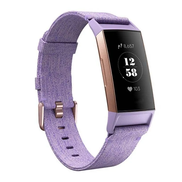 Stylish Canvas Watch Straps Compatible with the Fitbit Charge 3 & Charge 4