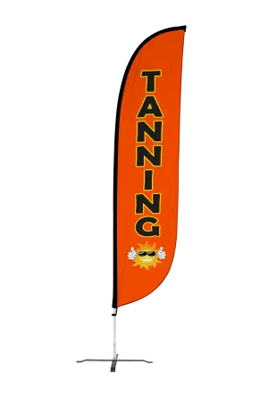 Tanning Feather Flag Orange