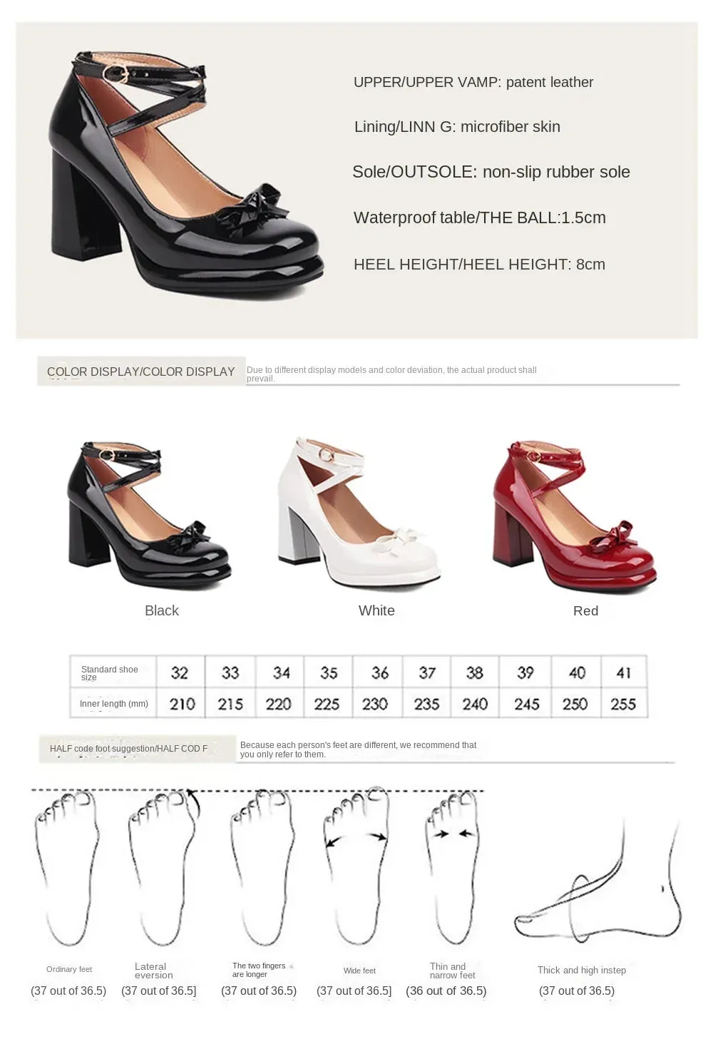 TAVIMART  -  De Mujer Sweet Fashion Bowknot Shallow Round Toe Heels Women Platform Wedding Party Ladies Shoes Big Size 43 7862