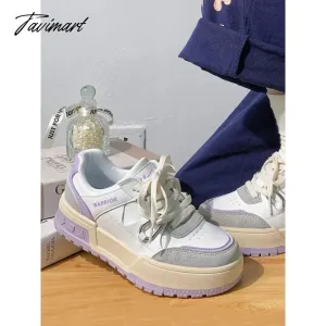 TAVIMART  -  Women Breathable Shoes Wedge Basket Round Toe Clogs Platform All-Match Mixed Colors Casual Female Sneakers Tennis Summer Sp