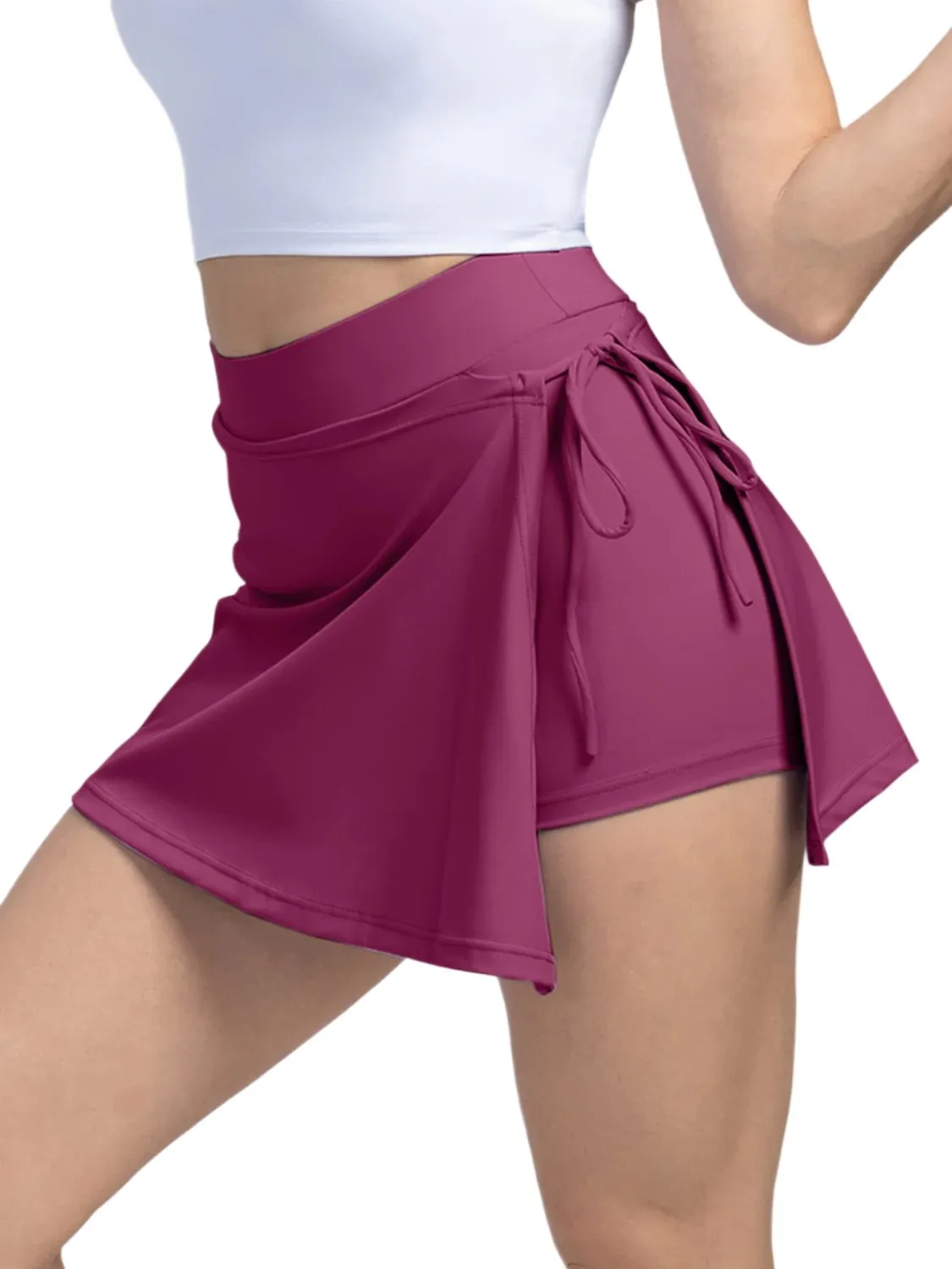 TEEK - High Waist Active Pocketed Skort