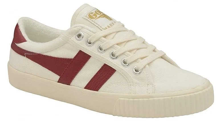 Tennis Mark Cox Trainer (Off White   Deep Red)