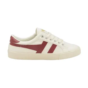 Tennis Mark Cox Trainer (Off White   Deep Red)