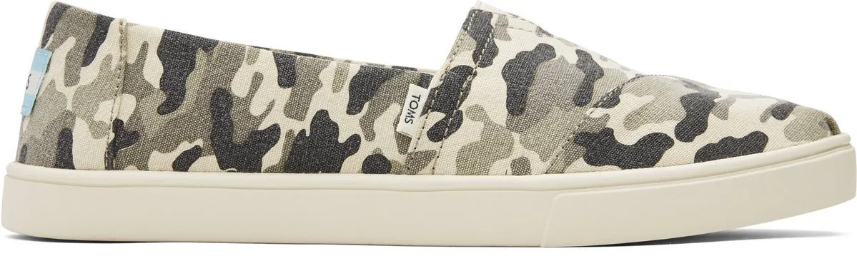 TOMS Womens Casual Espadrilles - Army Camo Camouflage