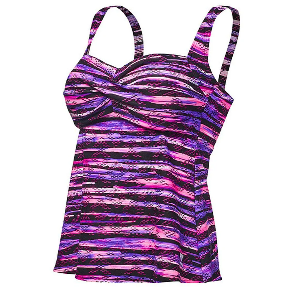 TYR Womens Bellvue Stripe Twisted Bra Tankini