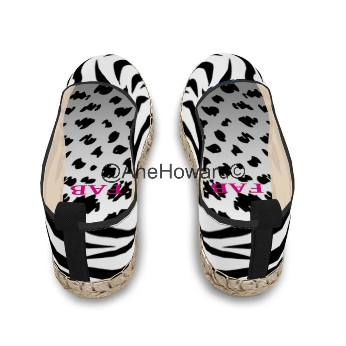 Unisex Loafer Espadrilles Zebra