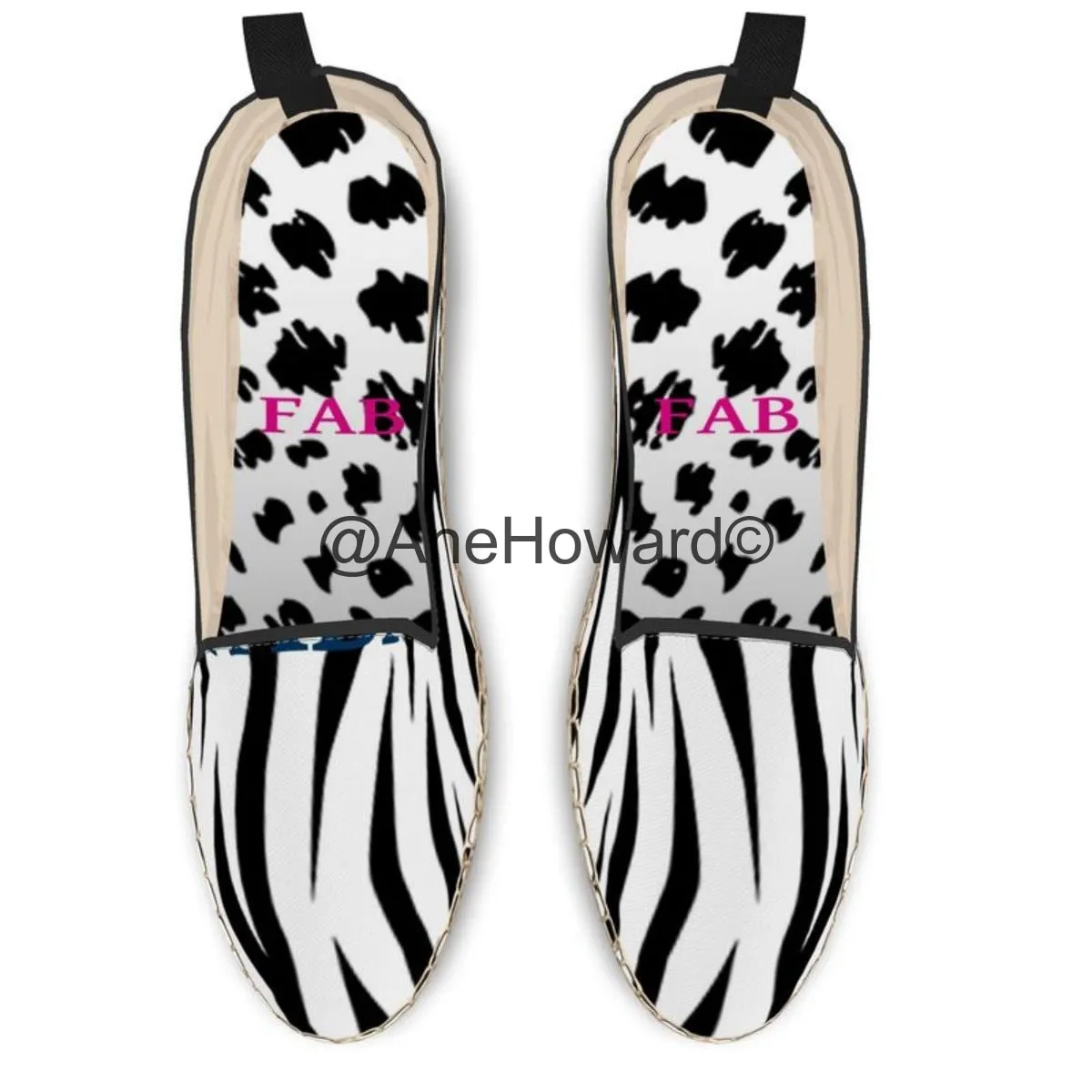 Unisex Loafer Espadrilles Zebra