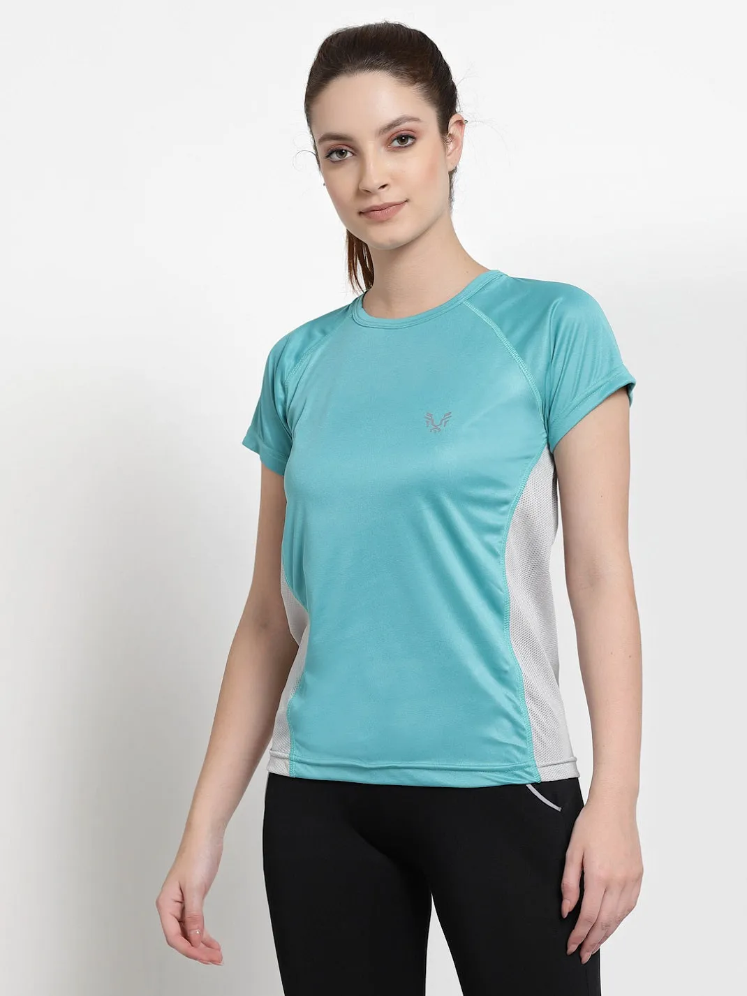 UZARUS Women's Dry Fit Workout Top Sports Gym T-Shirt