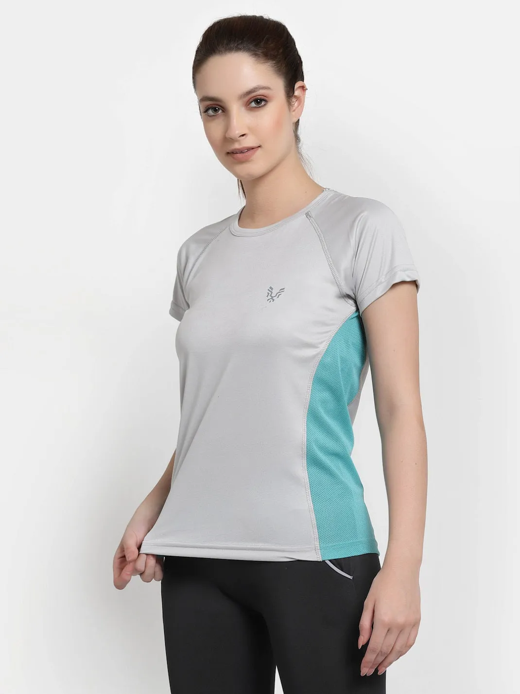 UZARUS Women's Dry Fit Workout Top Sports Gym T-Shirt