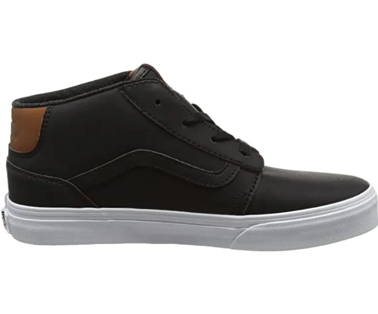 Vans scarpa sneakers da ragazzi Chapman Mid VN0A38J4K55 nero-bianco