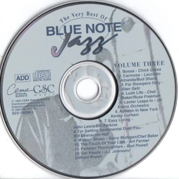 Various - The Very Best Of Blue Note Jazz (3xCD, Comp) (NM or M-)