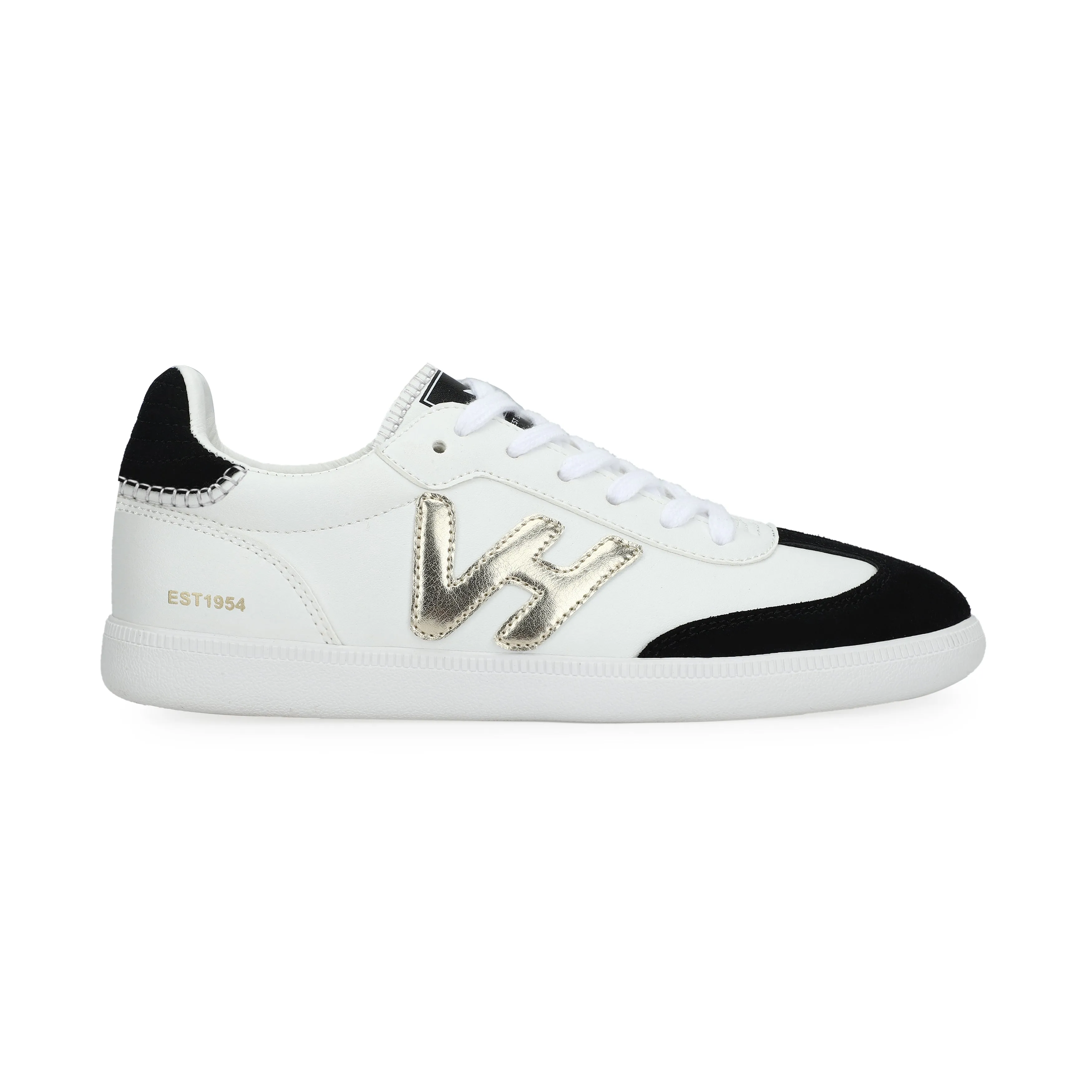 Vintage Havana Crisp 7 White / Black/ Gold Low Top Sneaker *FINAL SALE*