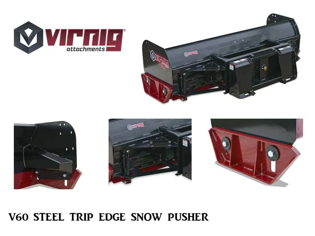 Virnig V60 Steel Trip Edge Snow Pusher (SSL)(CTL)