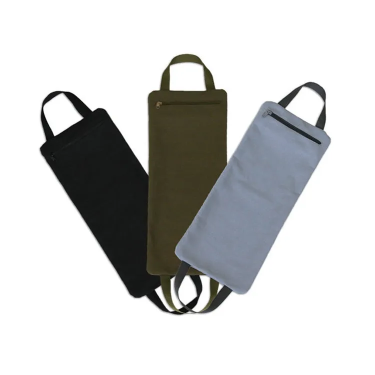 Weight Lifting Fitness Double Handle Canvas Sandbag(Gray)