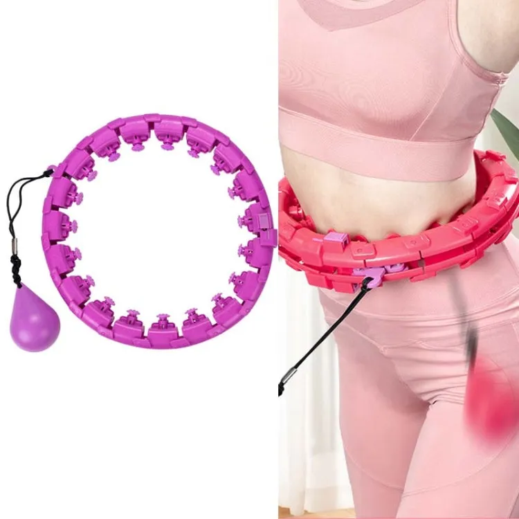 Weighted Fitness Hoop Abdomen Circle, Specification: 28 Knots (Purple)