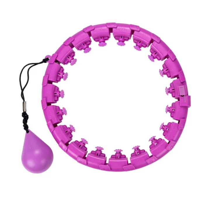 Weighted Fitness Hoop Abdomen Circle, Specification: 28 Knots (Purple)