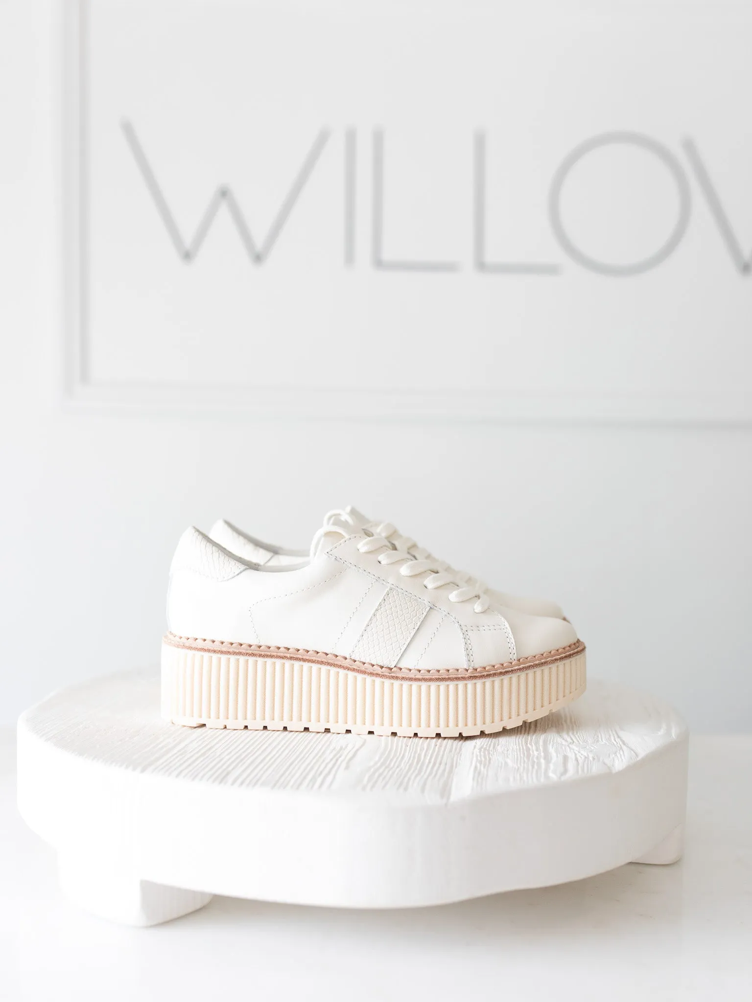 White Platform Sneaker