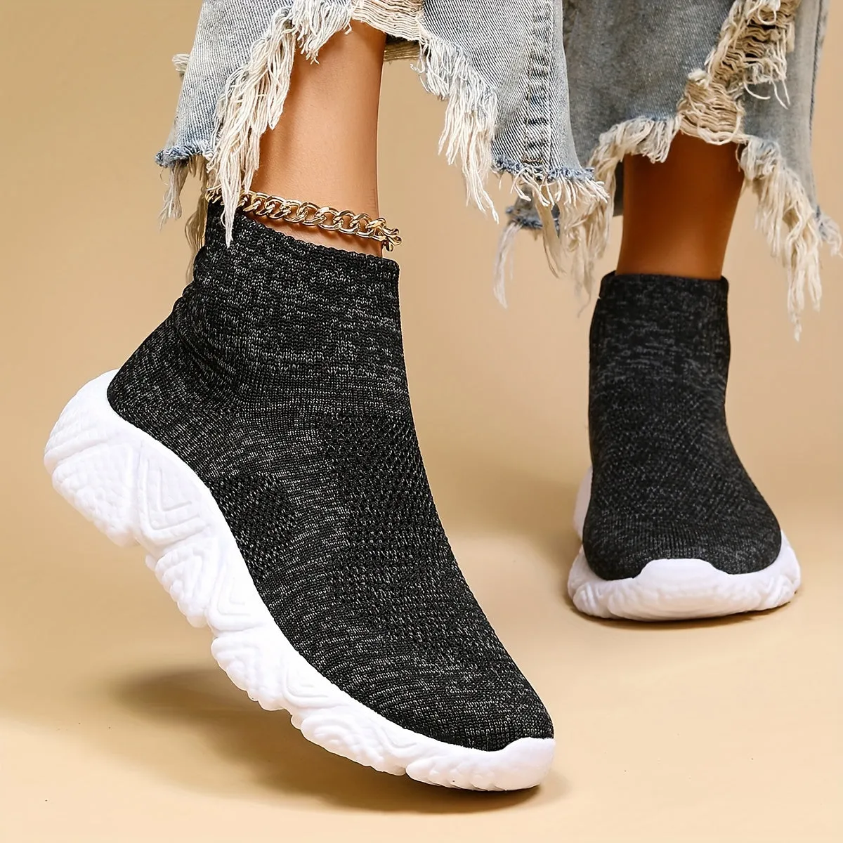 Women's Colorblock Sock Sneakers