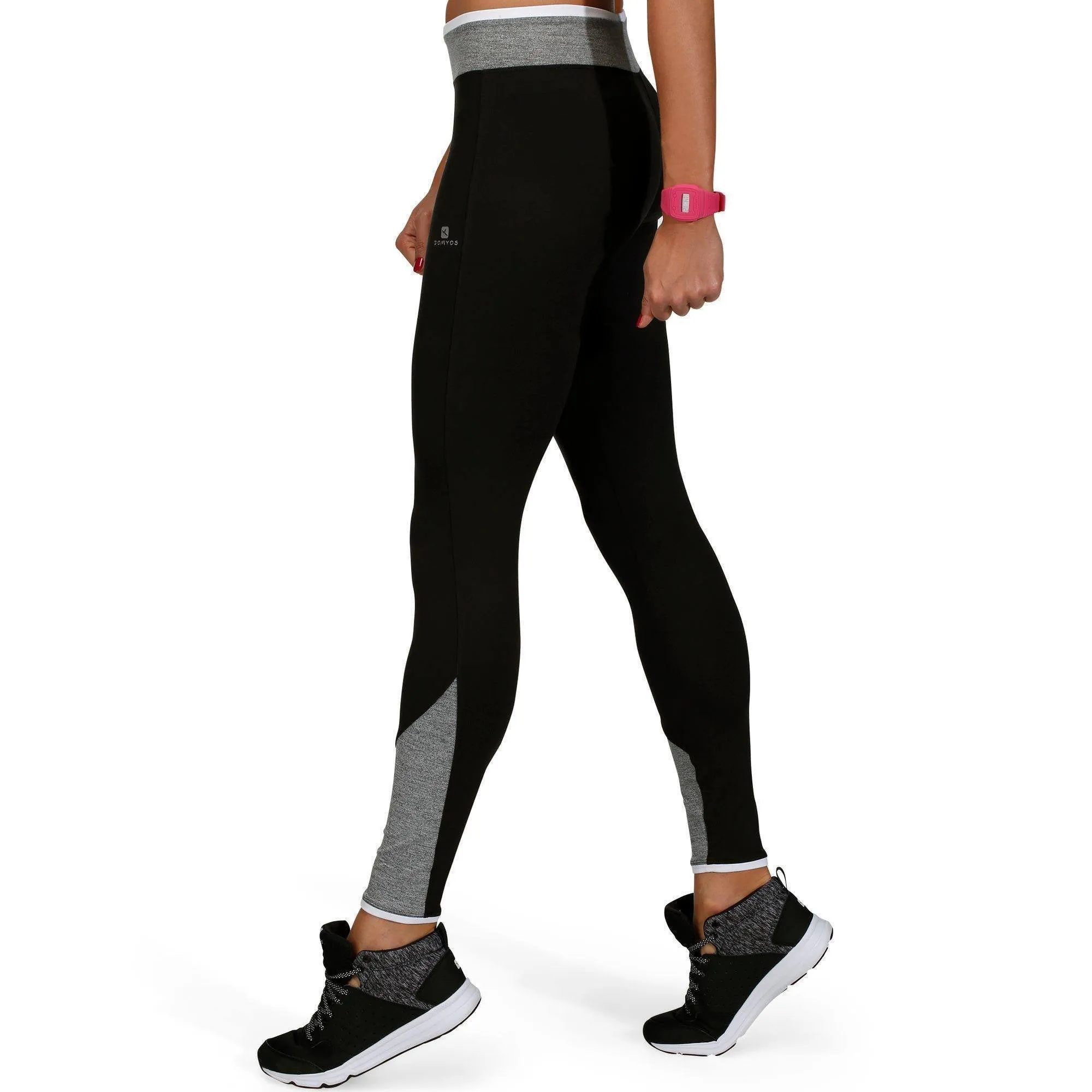 Women's Fitness Leggings with Contrasting Waistband Energy