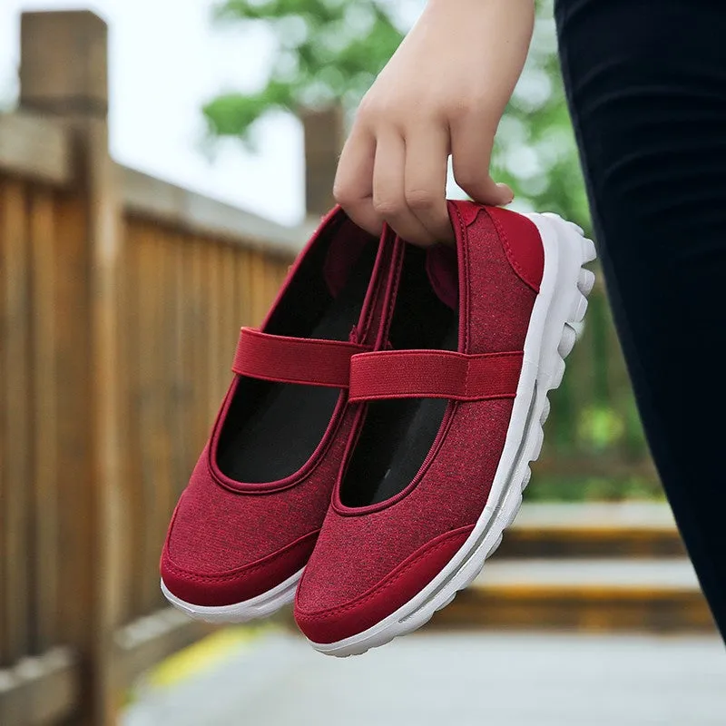 Women's new summer popular breathable flat walking loafers