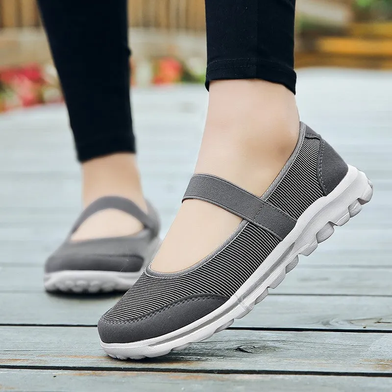 Women's new summer popular breathable flat walking loafers