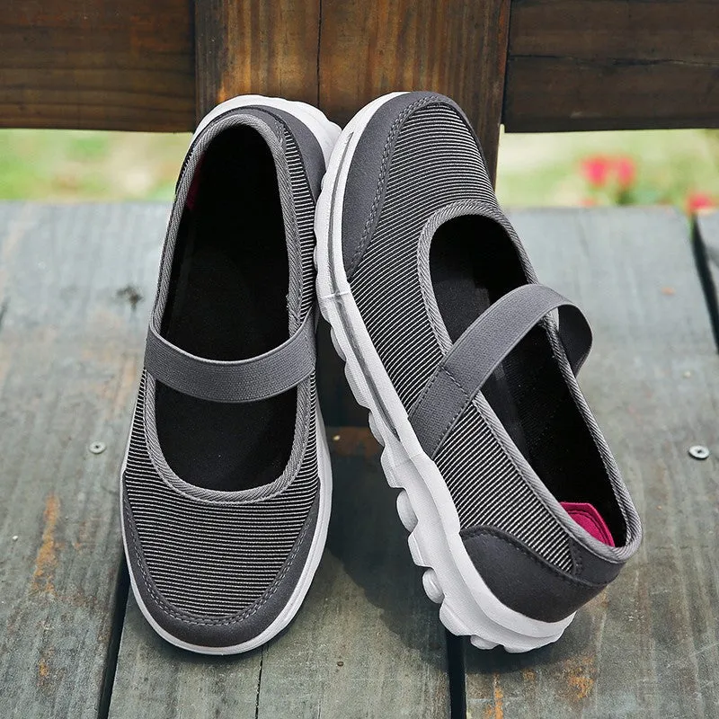 Women's new summer popular breathable flat walking loafers