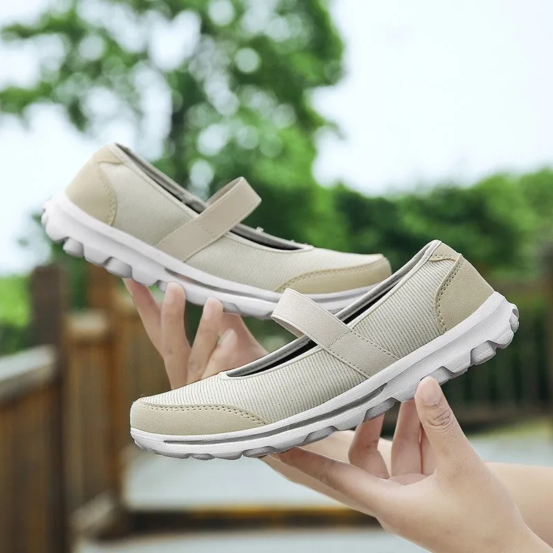 Women's new summer popular breathable flat walking loafers