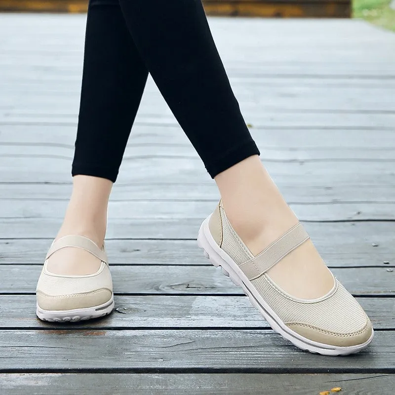 Women's new summer popular breathable flat walking loafers