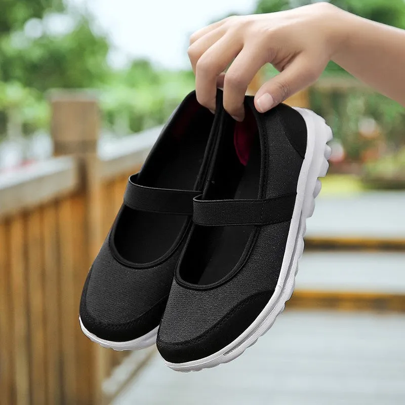 Women's new summer popular breathable flat walking loafers