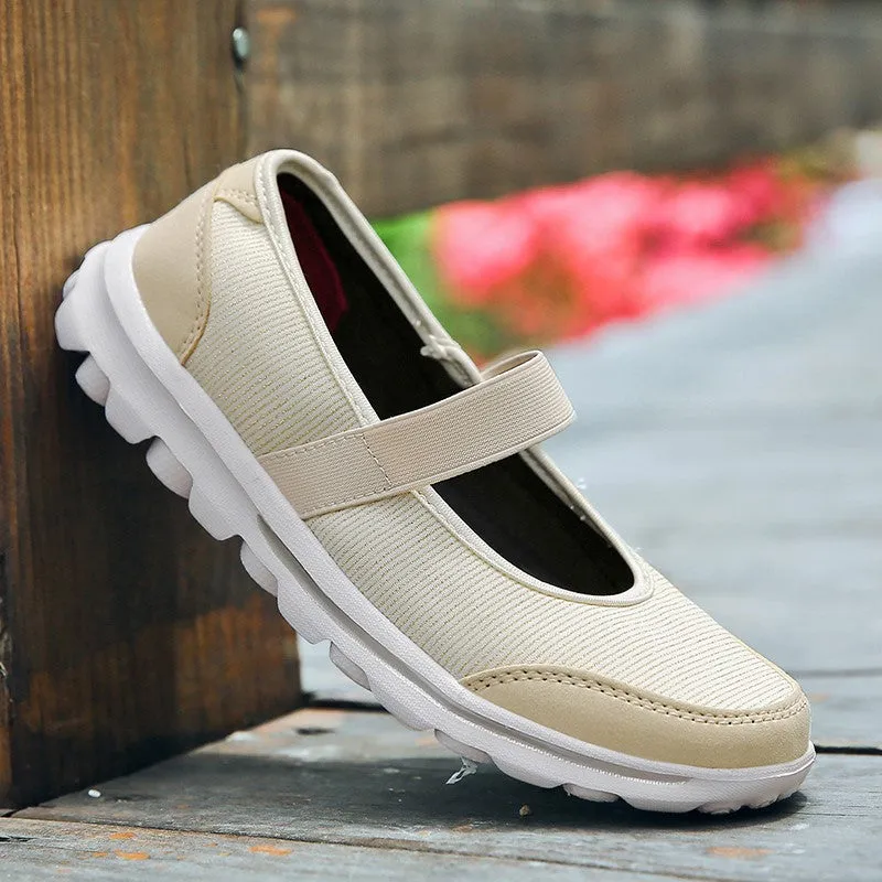 Women's new summer popular breathable flat walking loafers