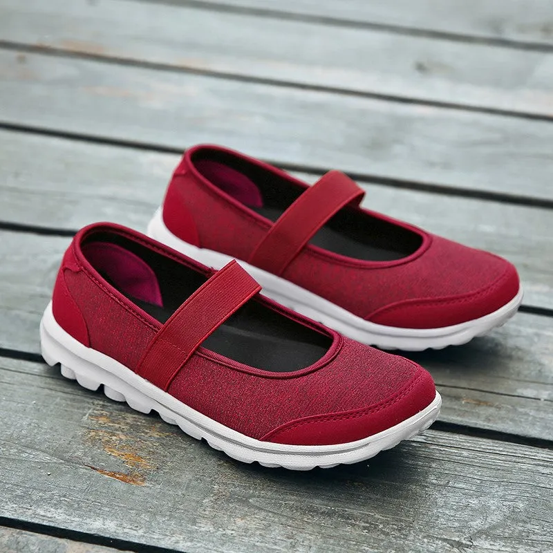 Women's new summer popular breathable flat walking loafers