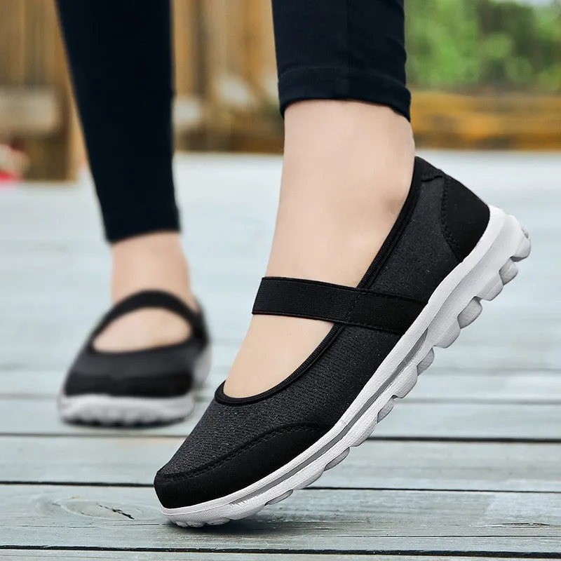 Women's new summer popular breathable flat walking loafers