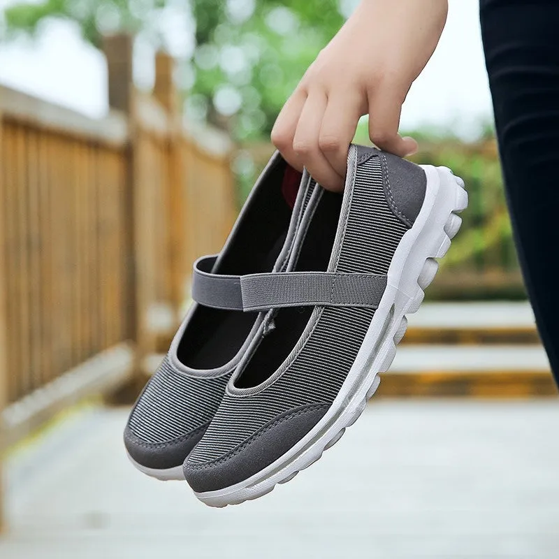 Women's new summer popular breathable flat walking loafers